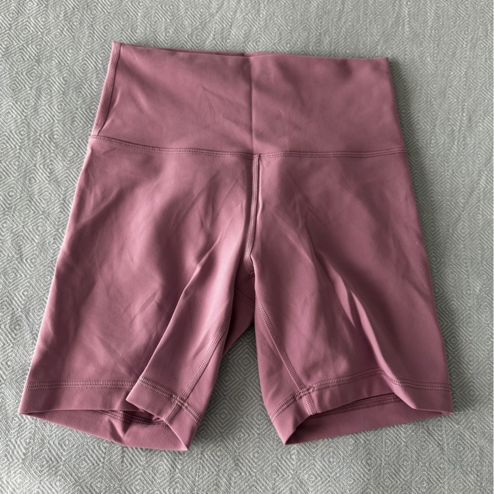 Lululemon Mauve Align Biker Shorts
